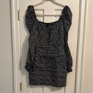 ASOS In the Style x Dani Dyer Floral Puff Sleeve Dress